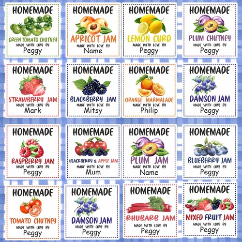 Personalised jar labels - personalised,