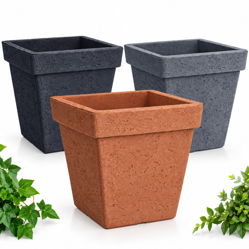 39cm square stone effect - 39cm,
