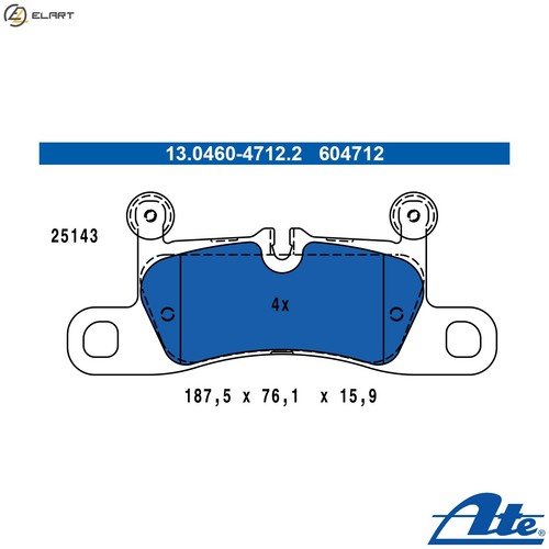 Brake pad set disc - brake,