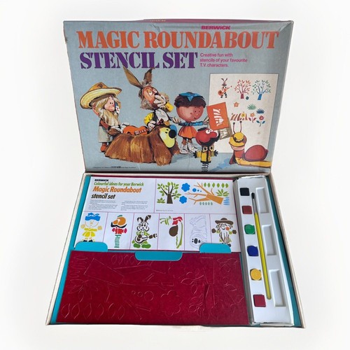Magic roundabout stencil set - roundabout,