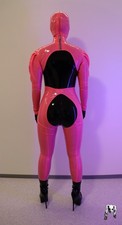 Westward Bound Suspender Latex Rubber Leggings with Open Crotch