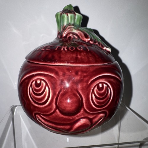 Sylvac small beetroot face pot - beetroot,