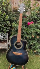 ARIA AMB-35 BLS ELECTRO ACOUSTIC GUITAR BLUE CUTAWAY SUNBURST BLUE VINTAGE
