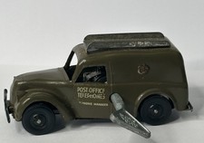 Tri ang Minic "post Office Transport" Van, Clockwork With Key Plastic Body Green