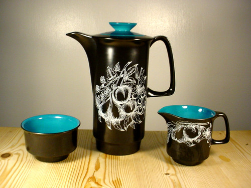 Crown devon harlequin coffee - harlequin,