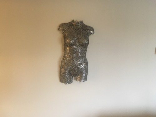 Naked lady wall sculpture - sculpture,