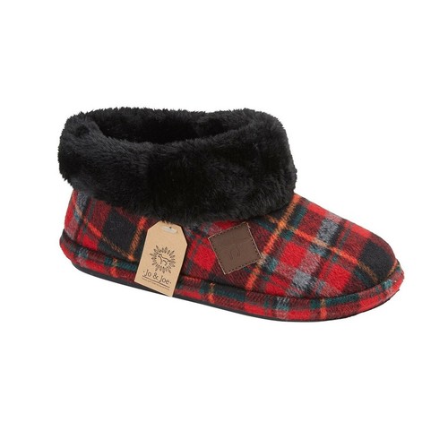 Ladies bootees tartan - bootees,