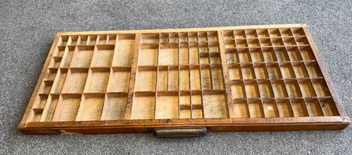 Lovely old type - lovely, tray