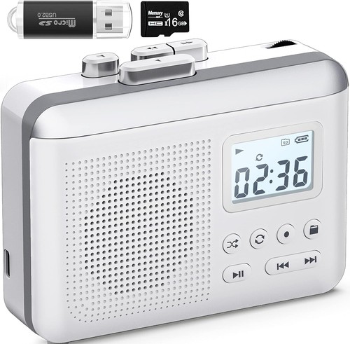 Portable cassette player with - cassette,