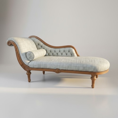 Antique french chaise - chaise, longue