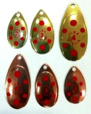 ILBA Spinner Blades Gold/ Red
