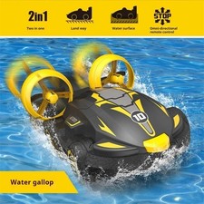Amphibious Remote Control Car Two in One Water and Land Drift U-Turn Hovercraft 