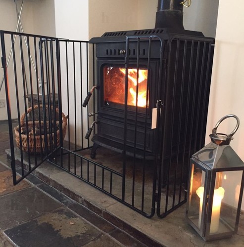 Nursery stove fire - nursery, black