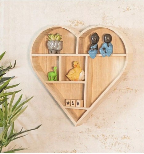 Wooden heart shaped floating - wooden,
