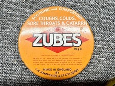 VINTAGE ZUBES COUGH DROPS TIN
