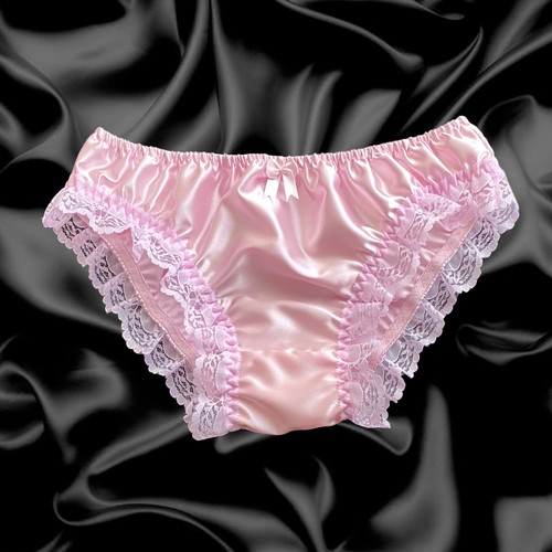 Baby pink satin - lace, sissy