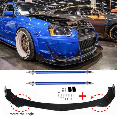 Glossy black front - black, bumper