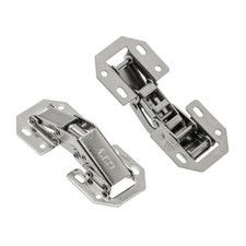 2x 90 Degree Easy Mount Concealed Kitchen Cabinet / Cupboard Sprung Door Hinges