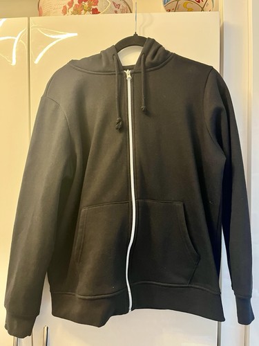 Primary black hooded zipper - black,