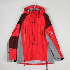 The North Face Summit Series GoreTex XCR Jacket Mens XL Red Grey Hood Waterproof