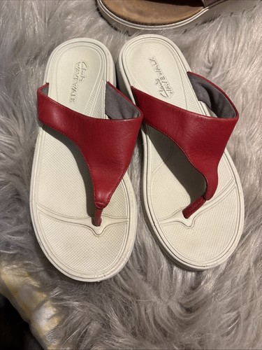 Clarks wave walk red - clarks, flop