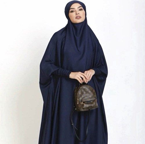 Muslim women navy one piece - muslim,