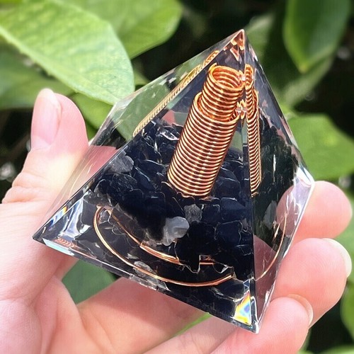 Pyramid obsidian orgone - pyramid,