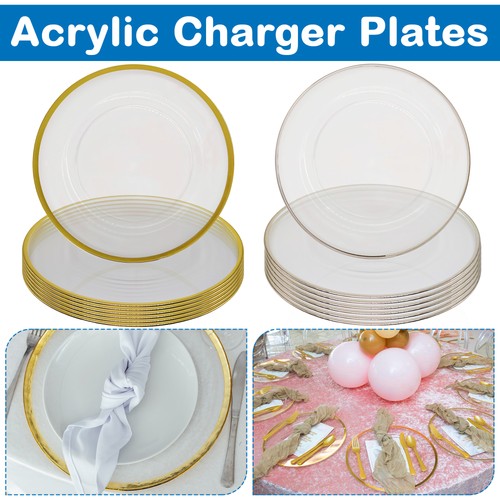 Reusable clear charger plate - charger,