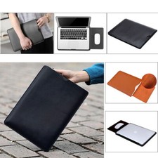 Slim Sleeve Leather Laptop Bag Case Fit Apple iPad Macbook Pro Air 13 14 15 16''