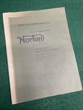 Norton Twin Workshop Manual Jubilee Navigator Electra 88 99 650SS 750 G15 CS NOS