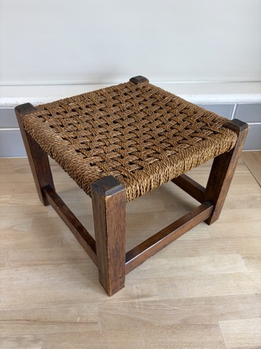 Vintage wooden woven rattan - vintage,