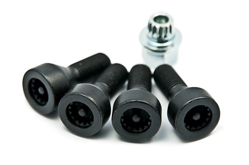 Bmw genuine wheel locks set - wheel,
