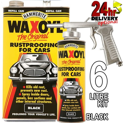 Hammerite 6litre black refill - black,