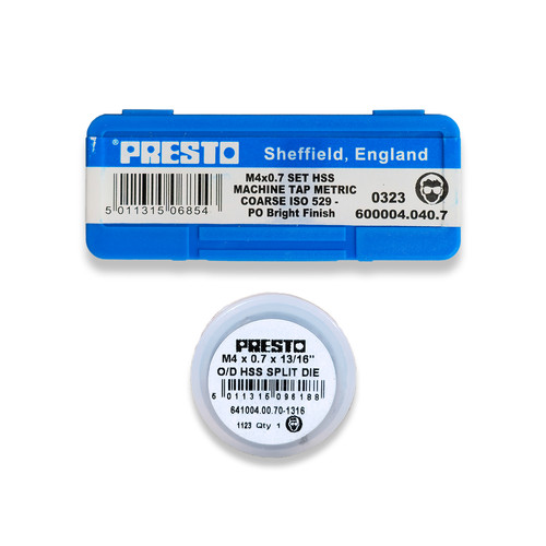 Presto taps die 4mm - |,
