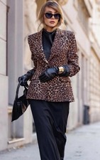 Zara Women Fitted Animal Print
