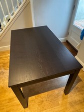 IKEA LANEBERG Extendable Dining Table – Brown/Black – 130/190x80cm 