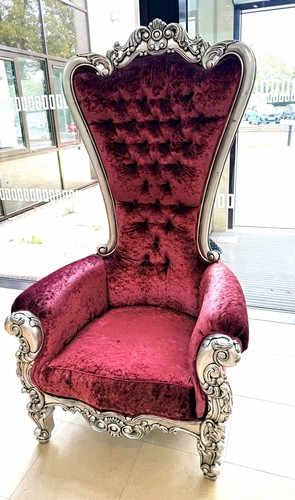 Throne chair purple velvet - throne,
