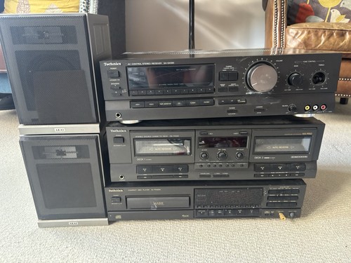 Technics 3pc stereo and akai - and, 2