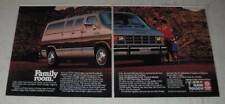 1986 Dodge B350 Maxiwagon Van Ad - Family Room