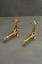 long nose brass basin taps -