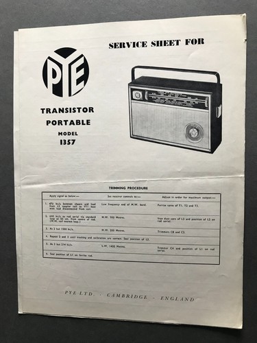 Vintage pye transistor - vintage,
