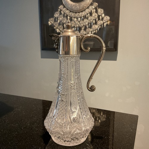 Antique cut crystal claret - cut,
