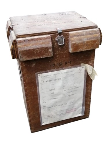 Army military wooden box - army,