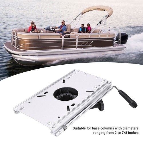 Aluminum boat seat slide - slide, w/