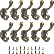 10PCS Vintage Coat Hooks Wall