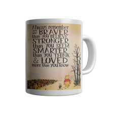Personalised Limited Edition Winnie The Pooh Slogan Mug