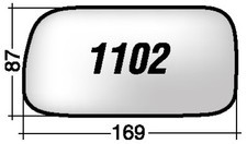 RIGHT REARVIEW MIRROR GLASS