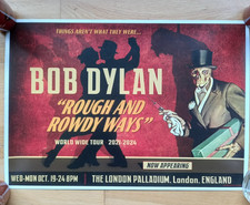 Bob Dylan Rough and Rowdy Ways Official Poster 2022 London Palladium Mint Cond.