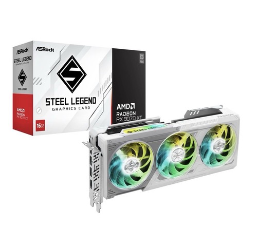 Asrock radeon 9070 - xt, steel