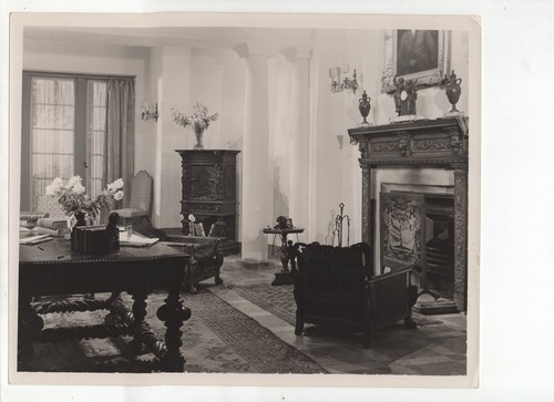 Interior study ornate desk - interior,